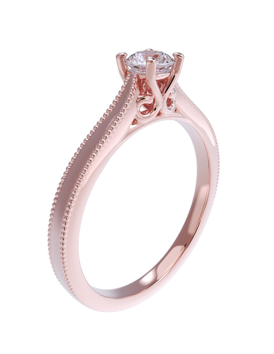 Anillo de compromiso 10 k 3