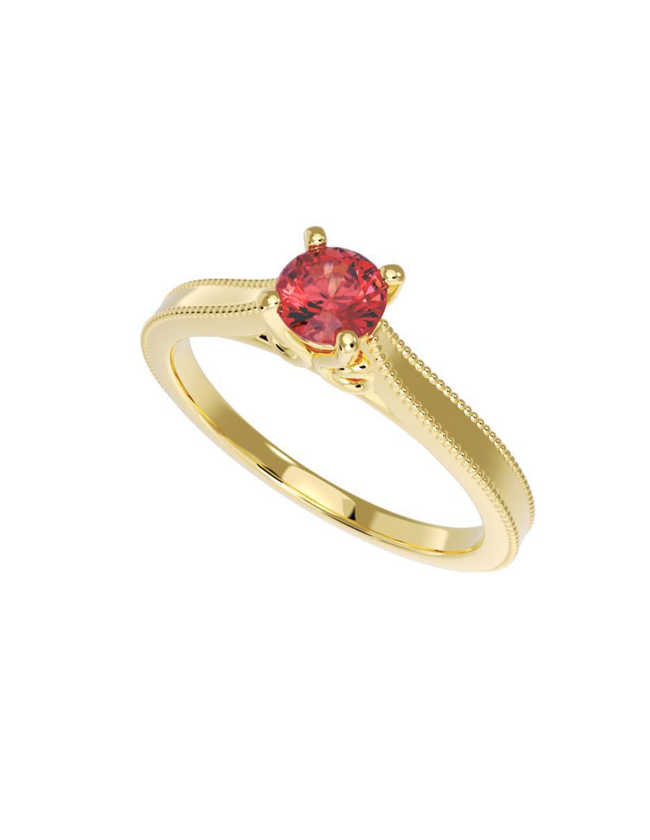 Anillo de compromiso 10 k 2