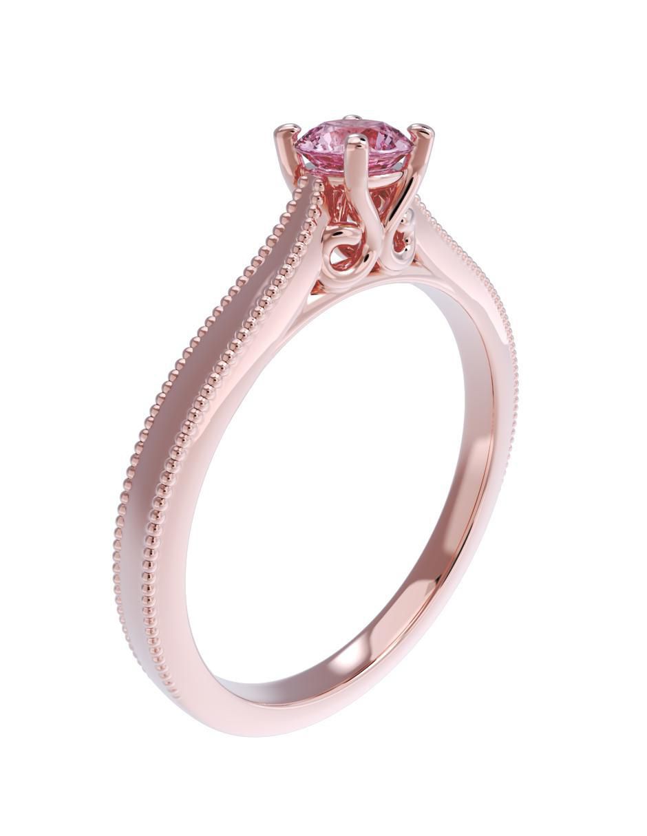 Anillo de compromiso 10 k 3