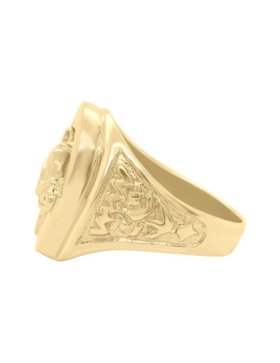 Anillo de caballo Barak 14 k de oro brillante