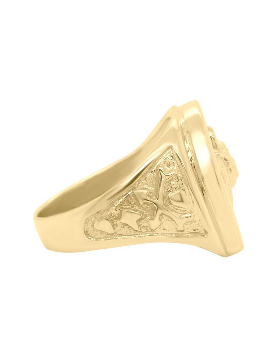Anillo de caballo Barak 14 k de oro brillante