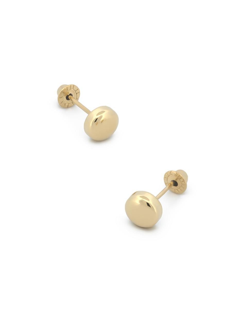 Broqueles circulares de oro 14 K 1