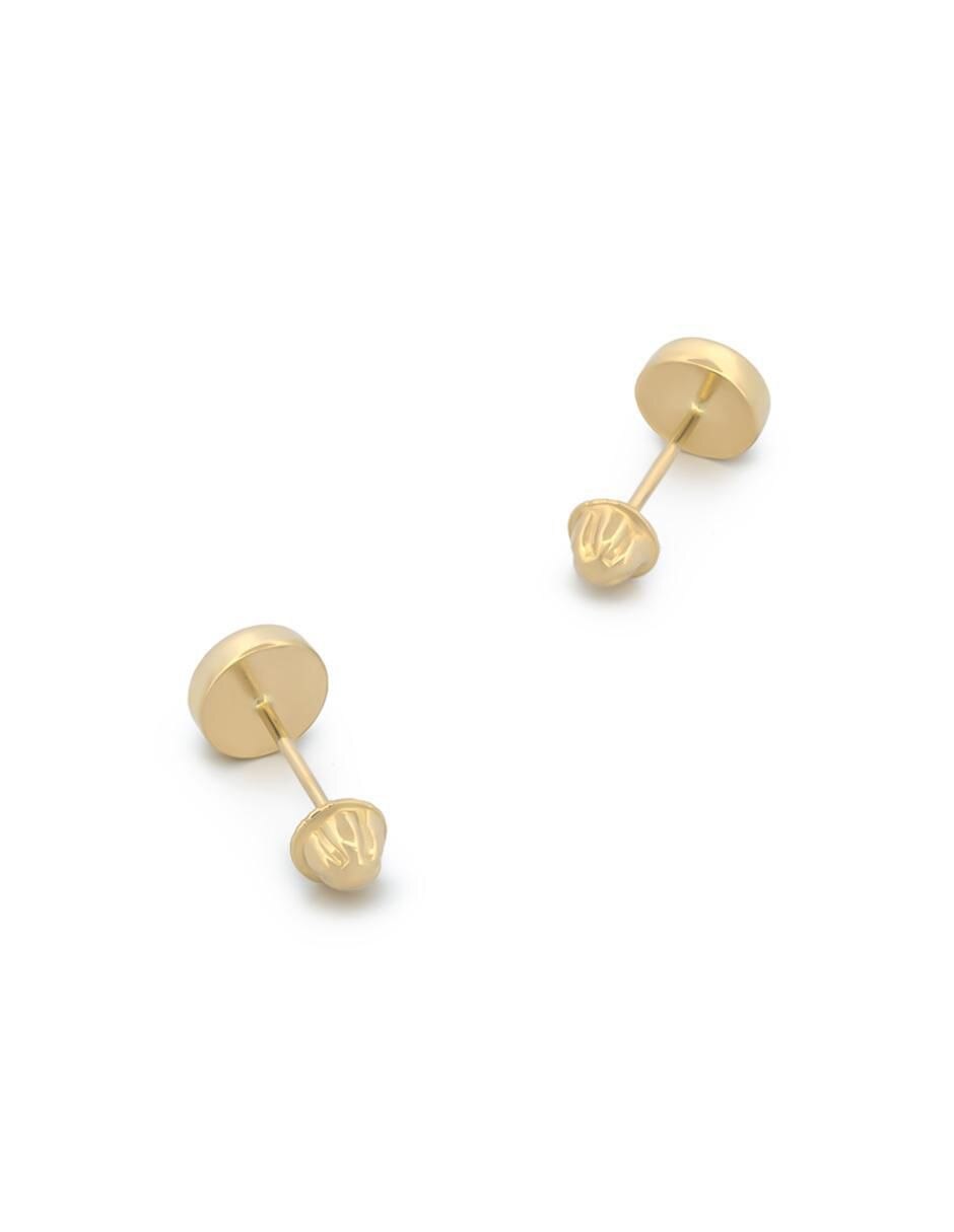 Broqueles circulares de oro 14 K 2