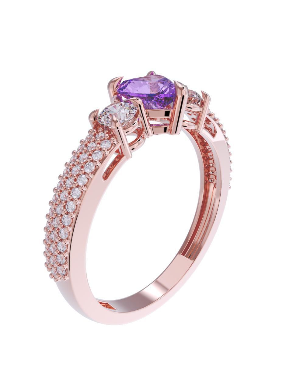 Anillo de compromiso 10 k 3