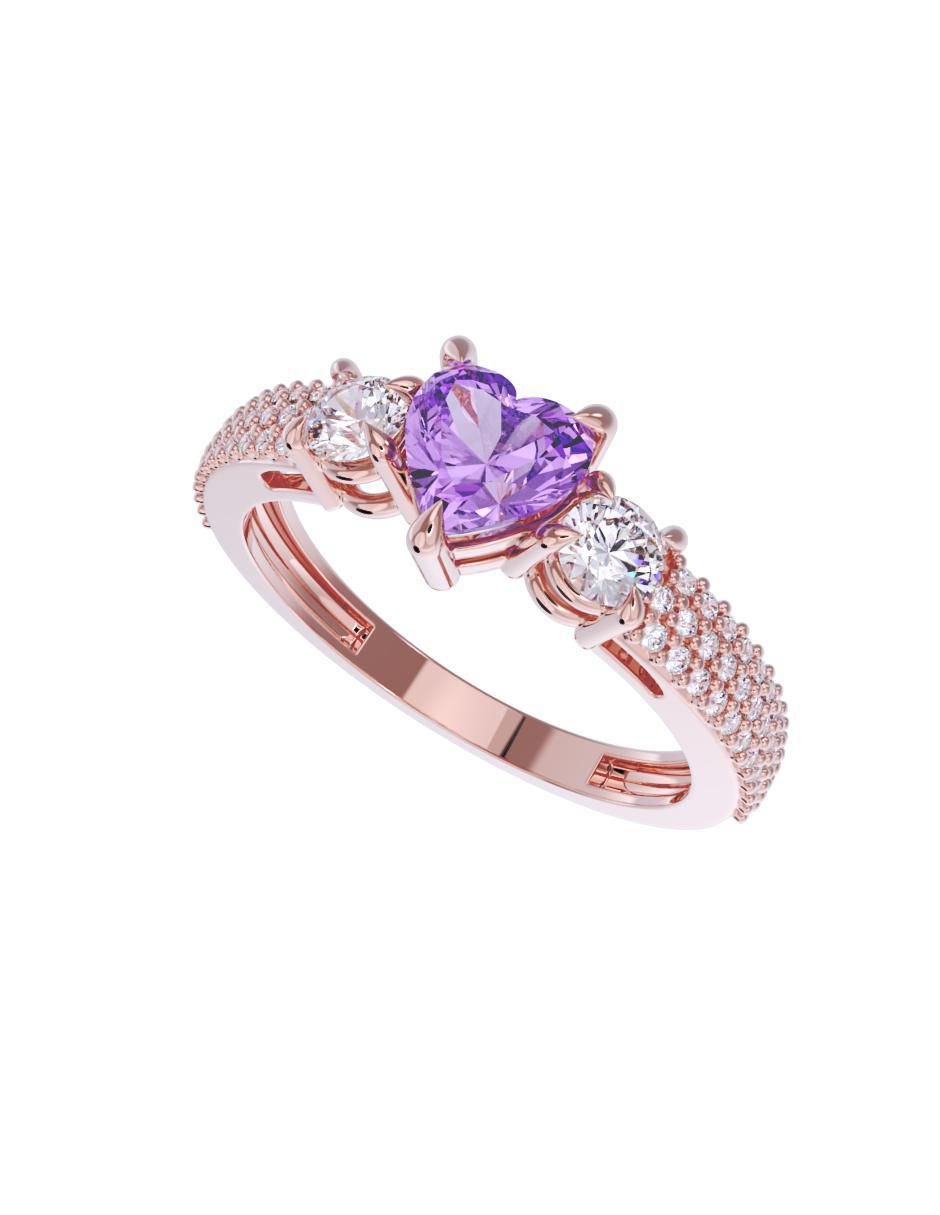Anillo de compromiso 10 k 4