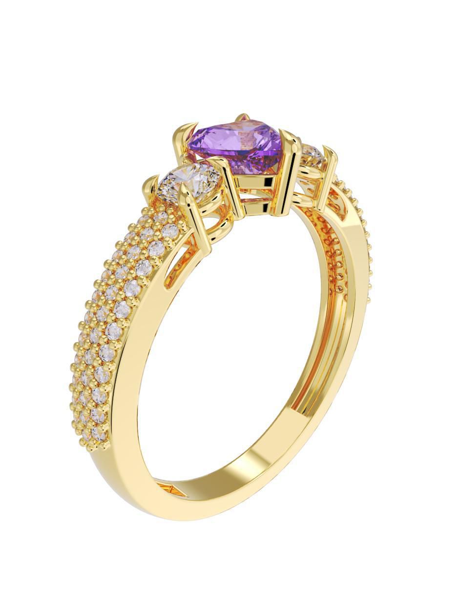 Anillo de compromiso 10 k 4