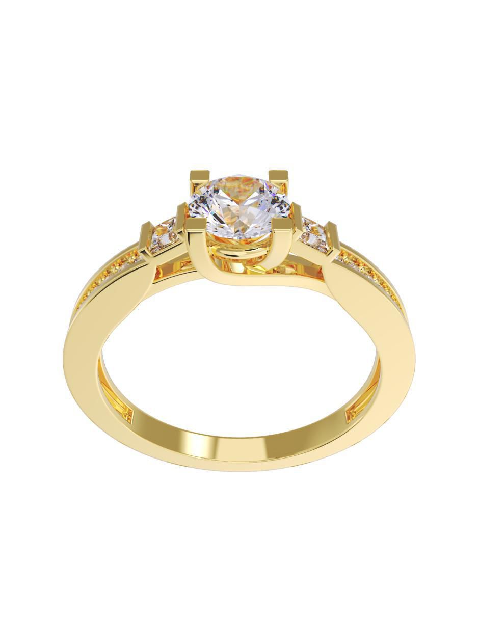 Anillo de compromiso 10 k 3