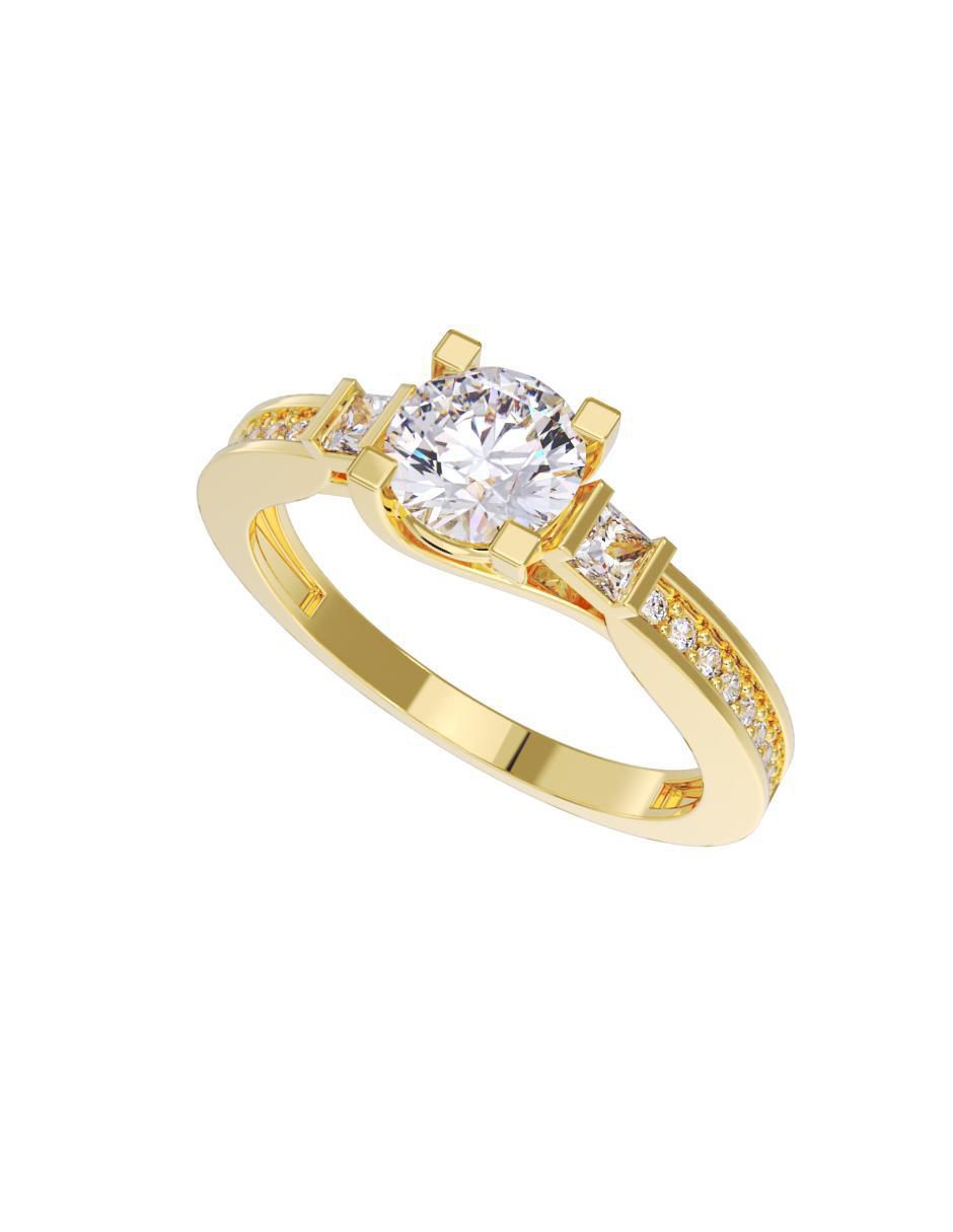 Anillo de compromiso 10 k 2