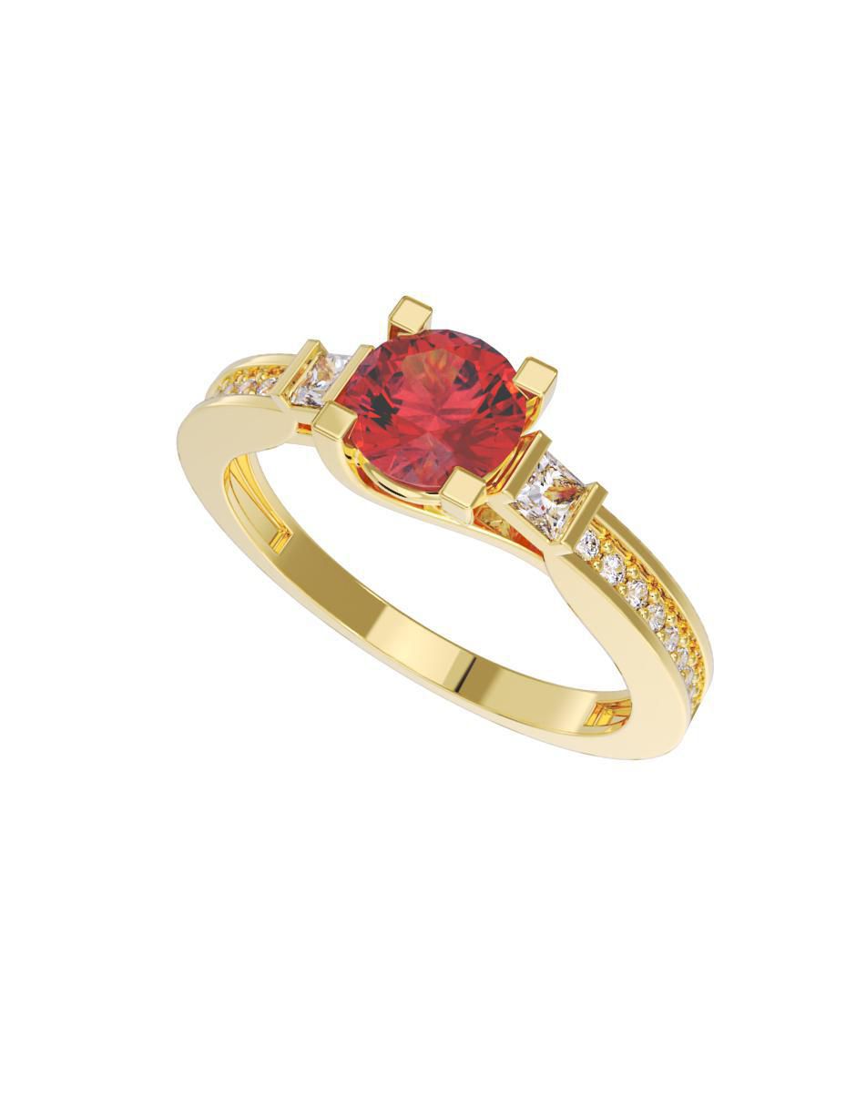 Anillo de compromiso 10 k 2