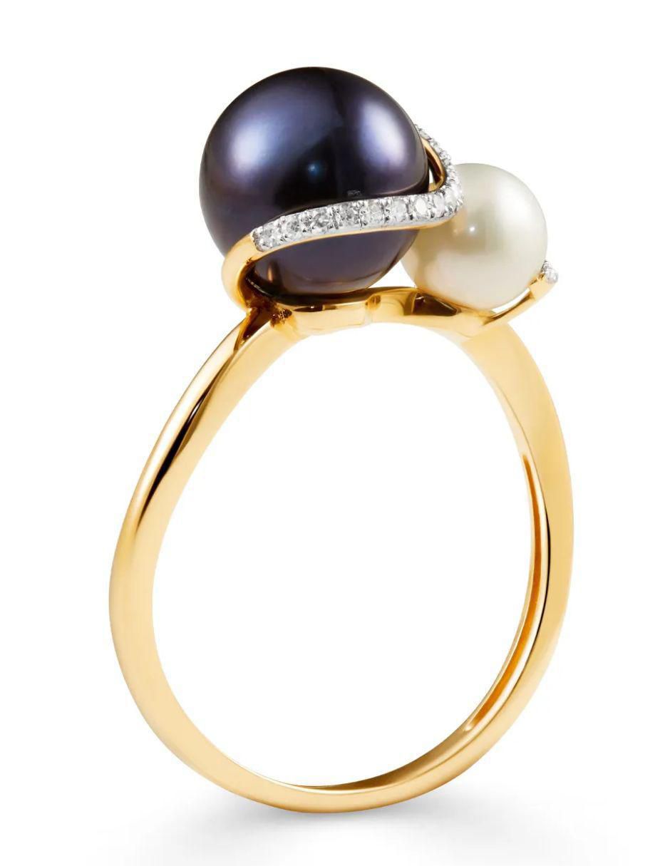 Anillo Joyerías Bizzarro 14 K de oro amarillo diamante brillante