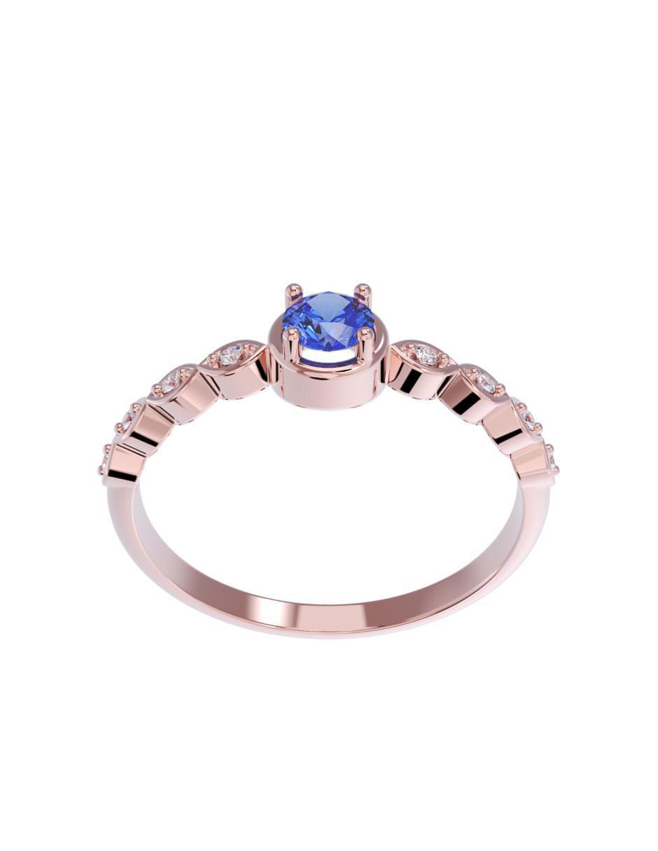 Anillo de compromiso 10 k 2