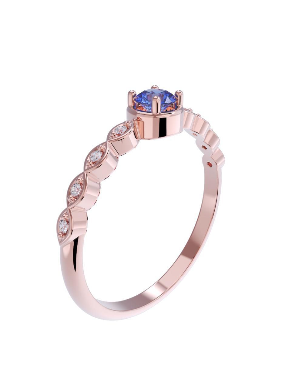 Anillo de compromiso 10 k 3