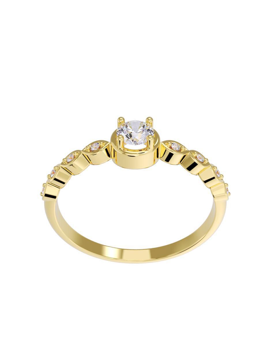 Anillo de compromiso 10 k 3