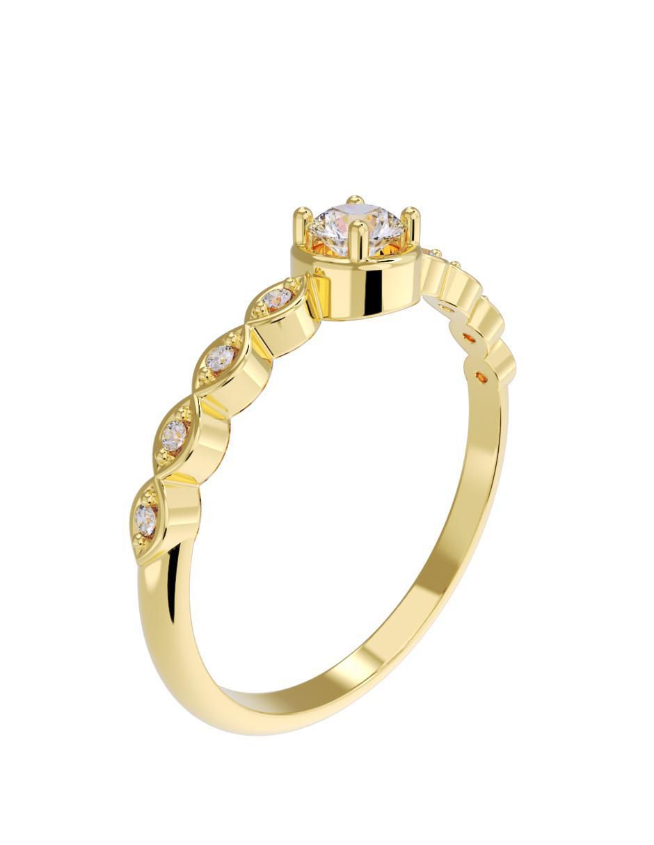 Anillo de compromiso 10 k 4