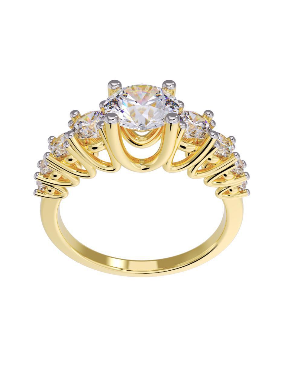 Anillo de compromiso 10 k 4