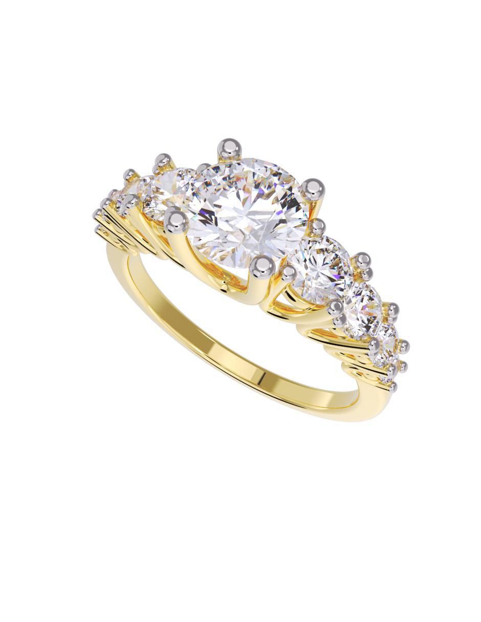 Anillo de compromiso 10 k 2