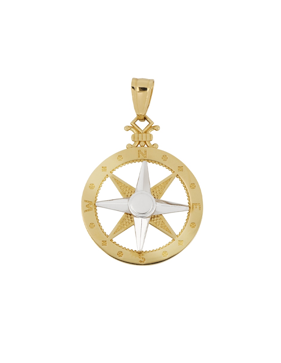 Dije redonda de oro 14 k 1