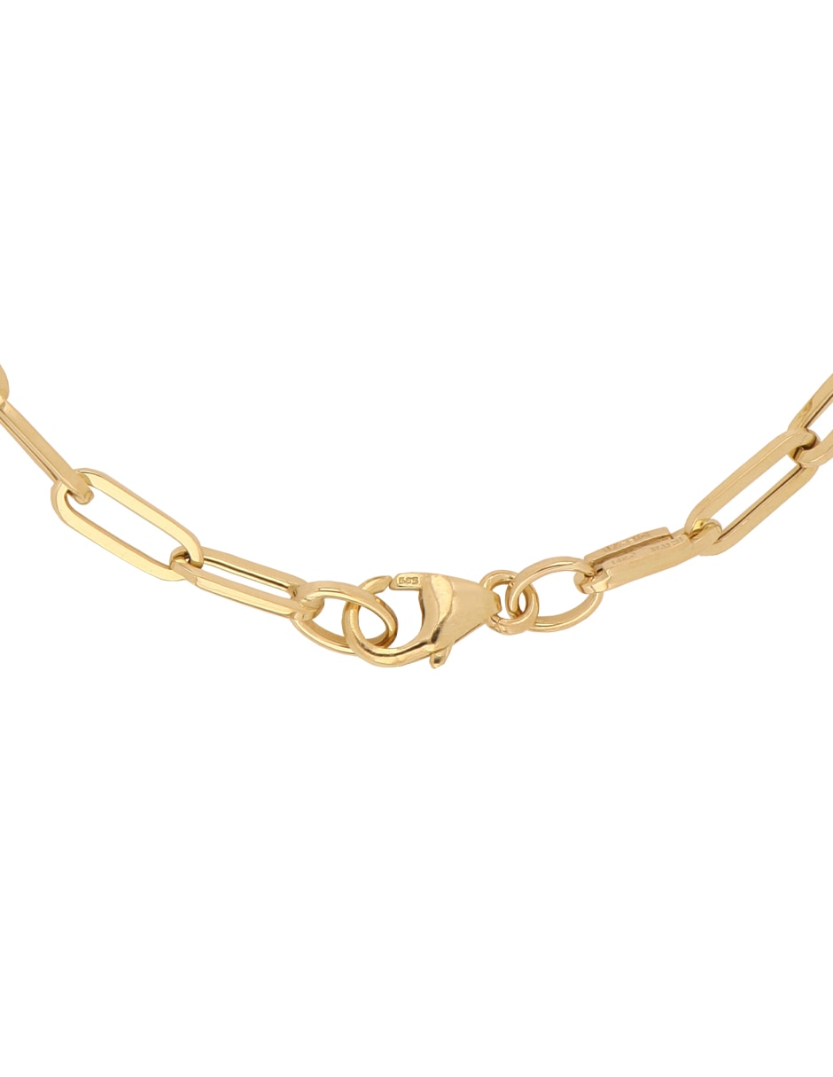 Pulsera Dinasti de oro amarillo 14 k con acabado pulido