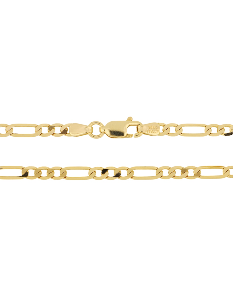 Pulsera de oro amarillo 14 k con acabado diamantado 2