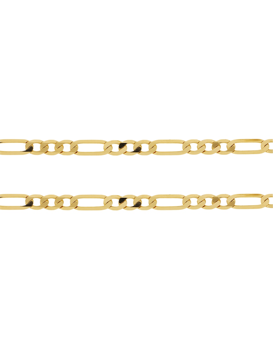 Pulsera de oro amarillo 14 k con acabado diamantado 3