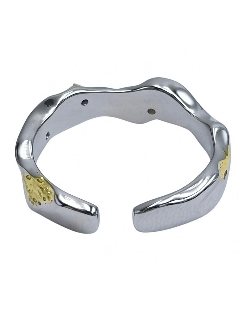 Anillo Brillo de plata P 925 con acabado baño de oro