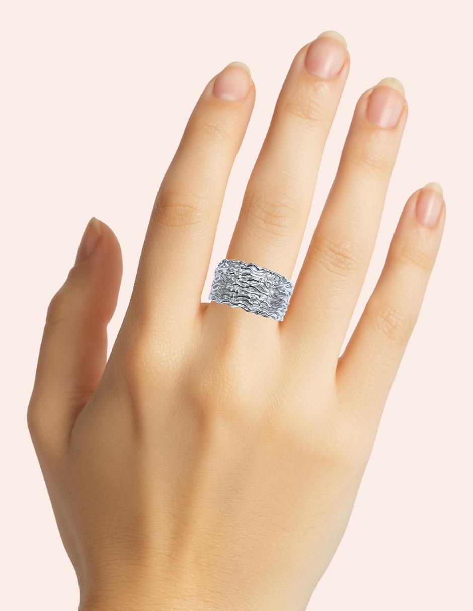 Anillo Moda P 925 de plata brillante