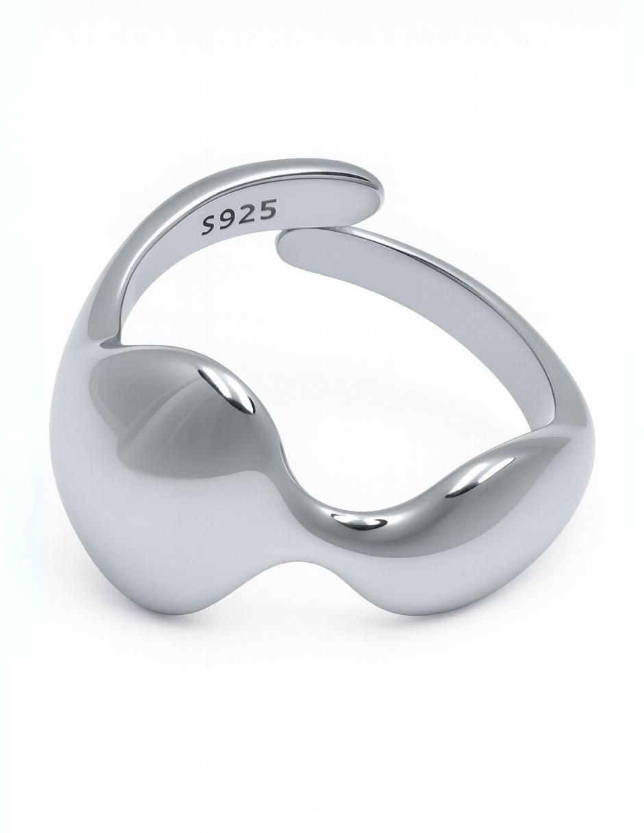 Anillo P 925 de plata brillante