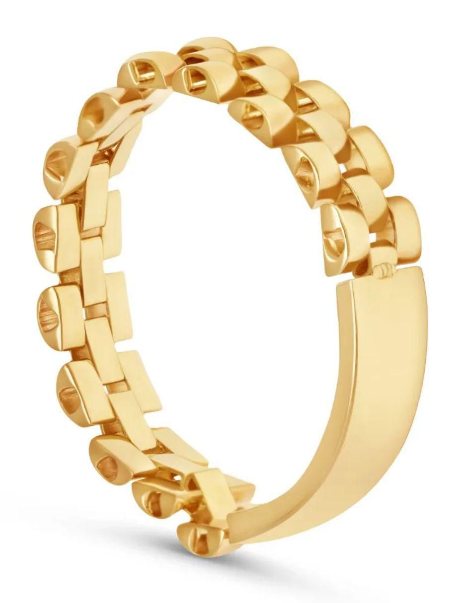 Anillo 14 k de oro amarillo brillante 2