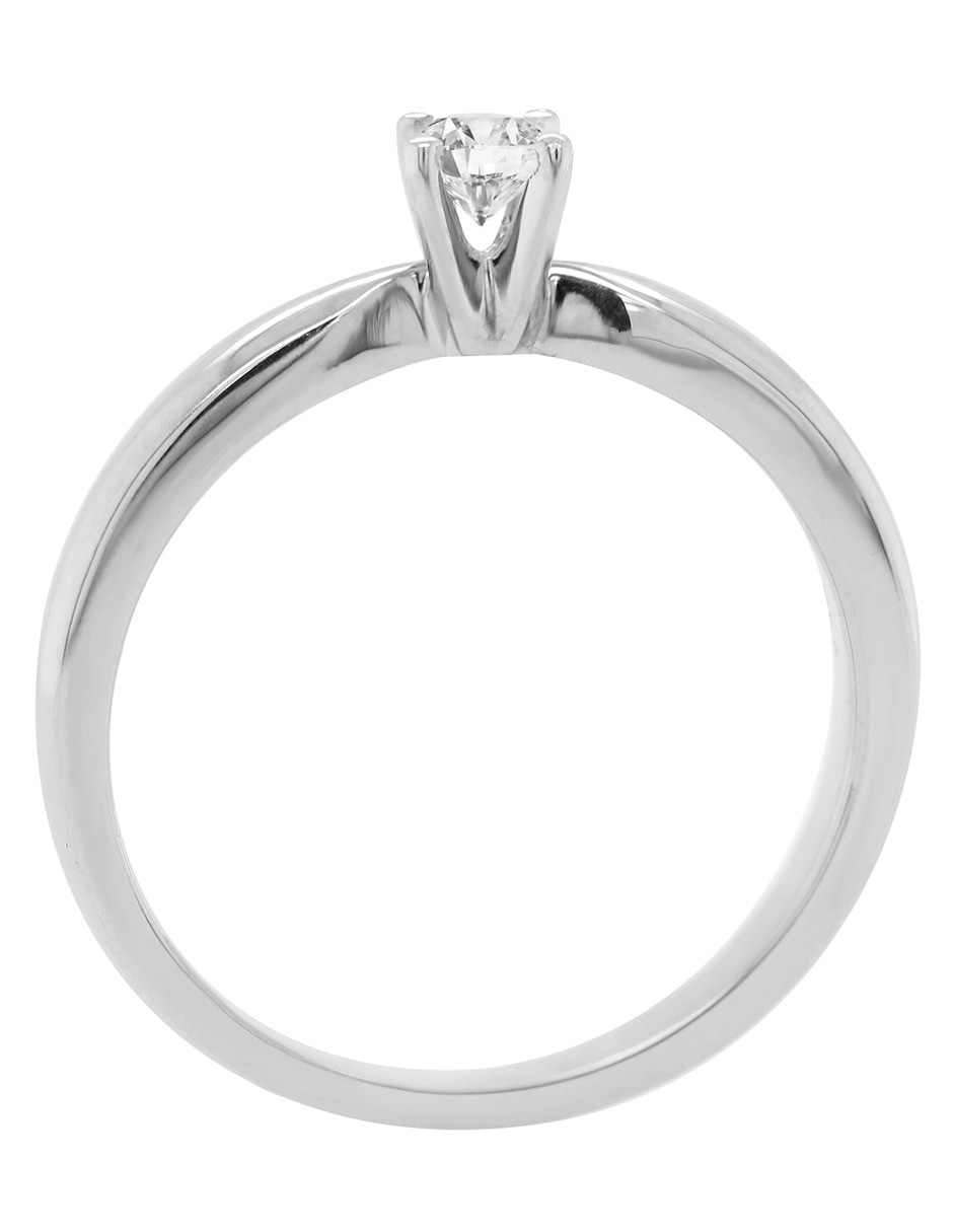 Solitario 14 k diamante 2