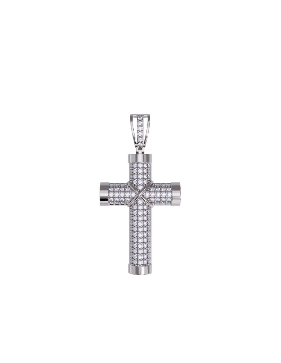 Dije de cruz de oro 14 K zirconia Dije de cruz de oro 14 K zirconia