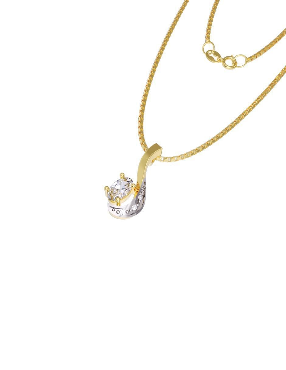 Collar con dije de oro 14 K Collar con dije de oro 14 K