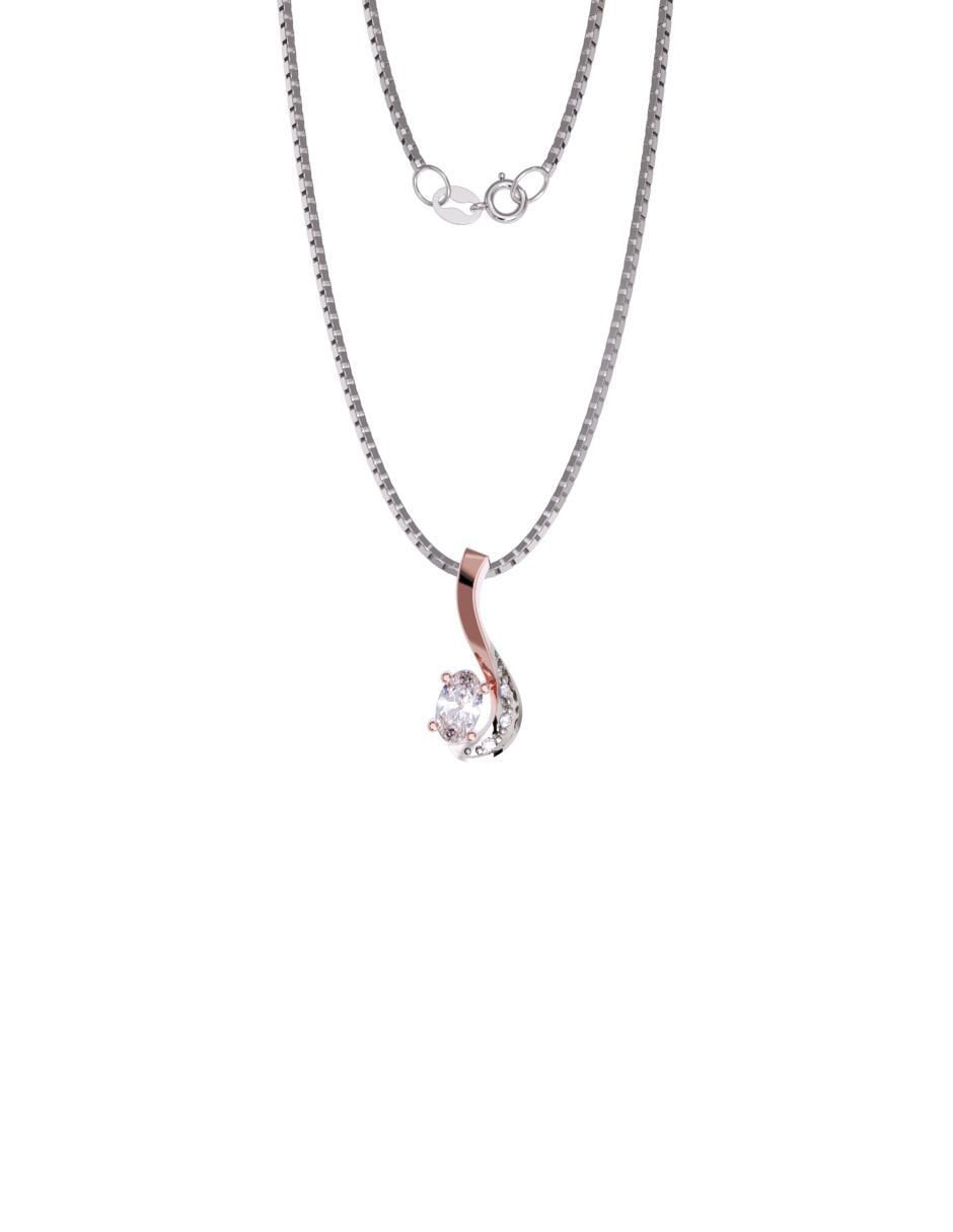 Collar con dije de oro 14 K