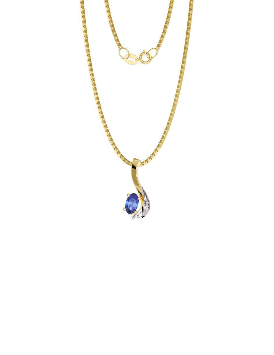 Collar con dije de oro 14 K Collar con dije de oro 14 K