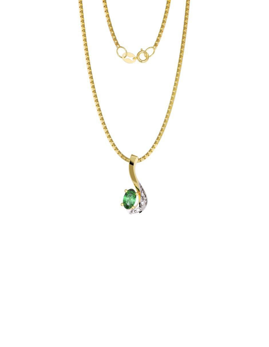 Collar con dije de oro 14 K Collar con dije de oro 14 K