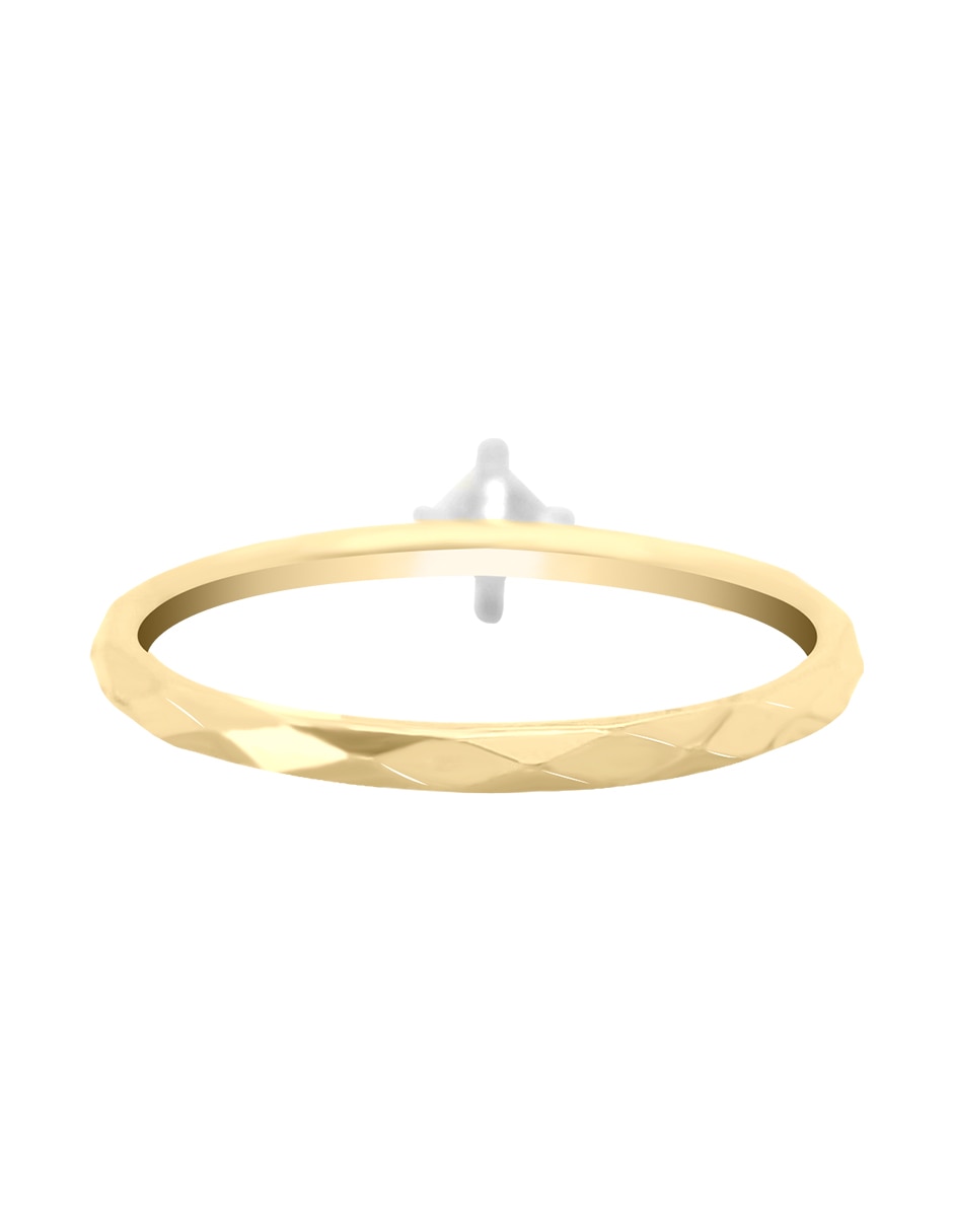Solitario de oro 14 k Katrina diamante 4