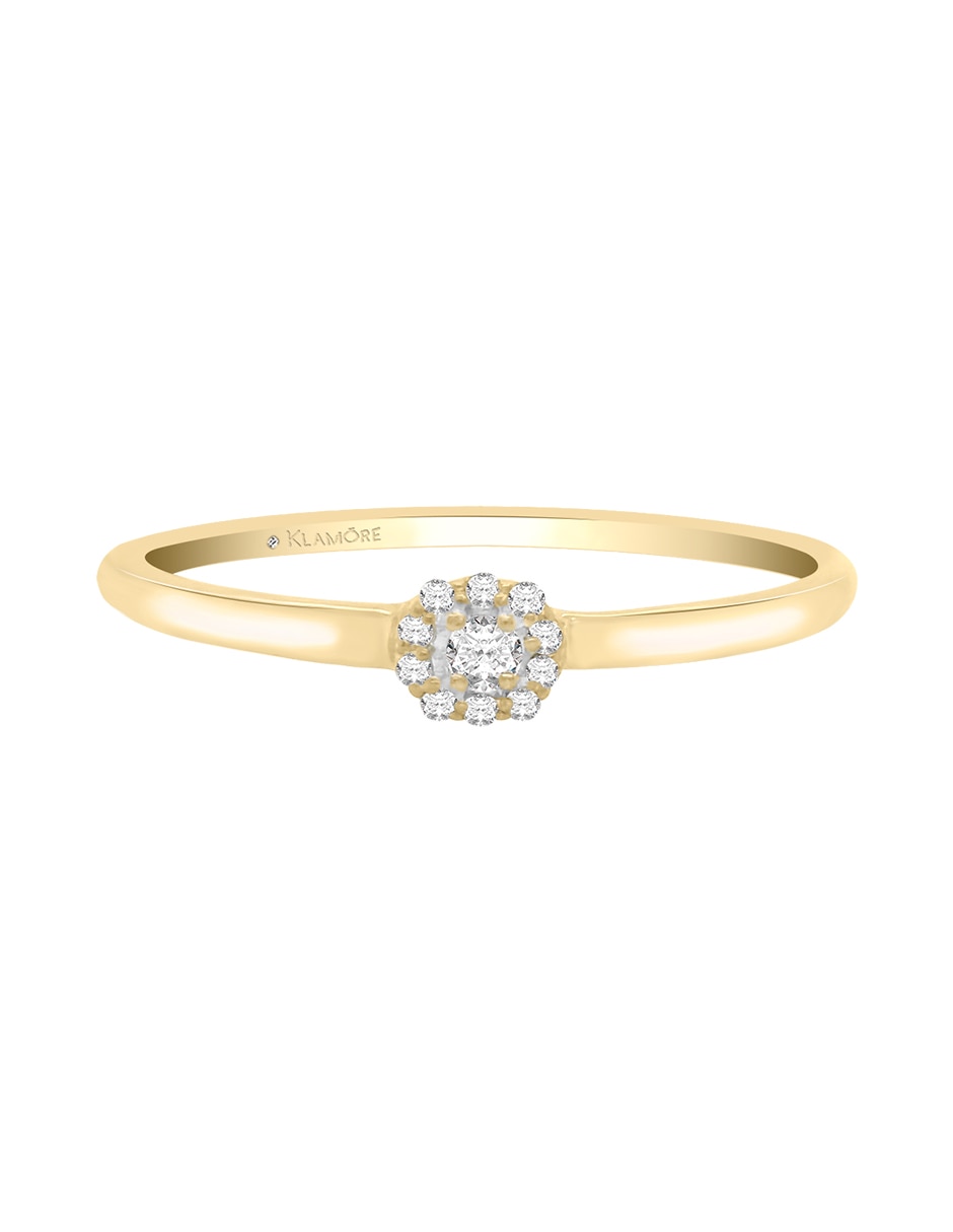 Solitario de oro 14 k Dione diamante Solitario de oro 14 k Dione diamante