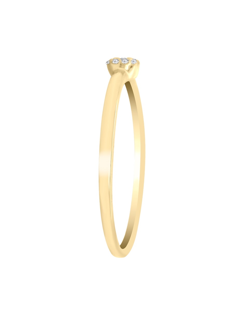 Solitario de oro 14 k Dione diamante 5