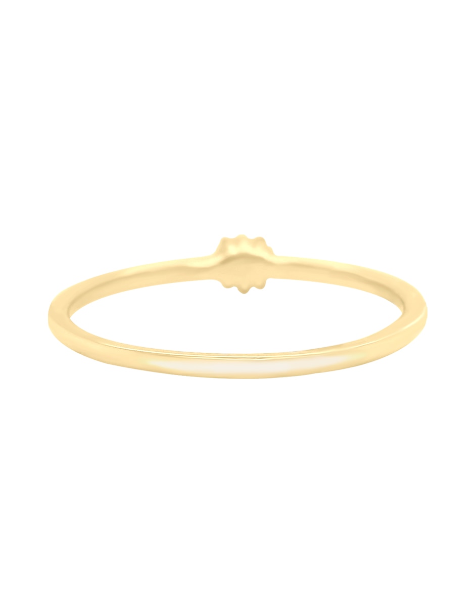 Solitario de oro 14 k Dione diamante 4