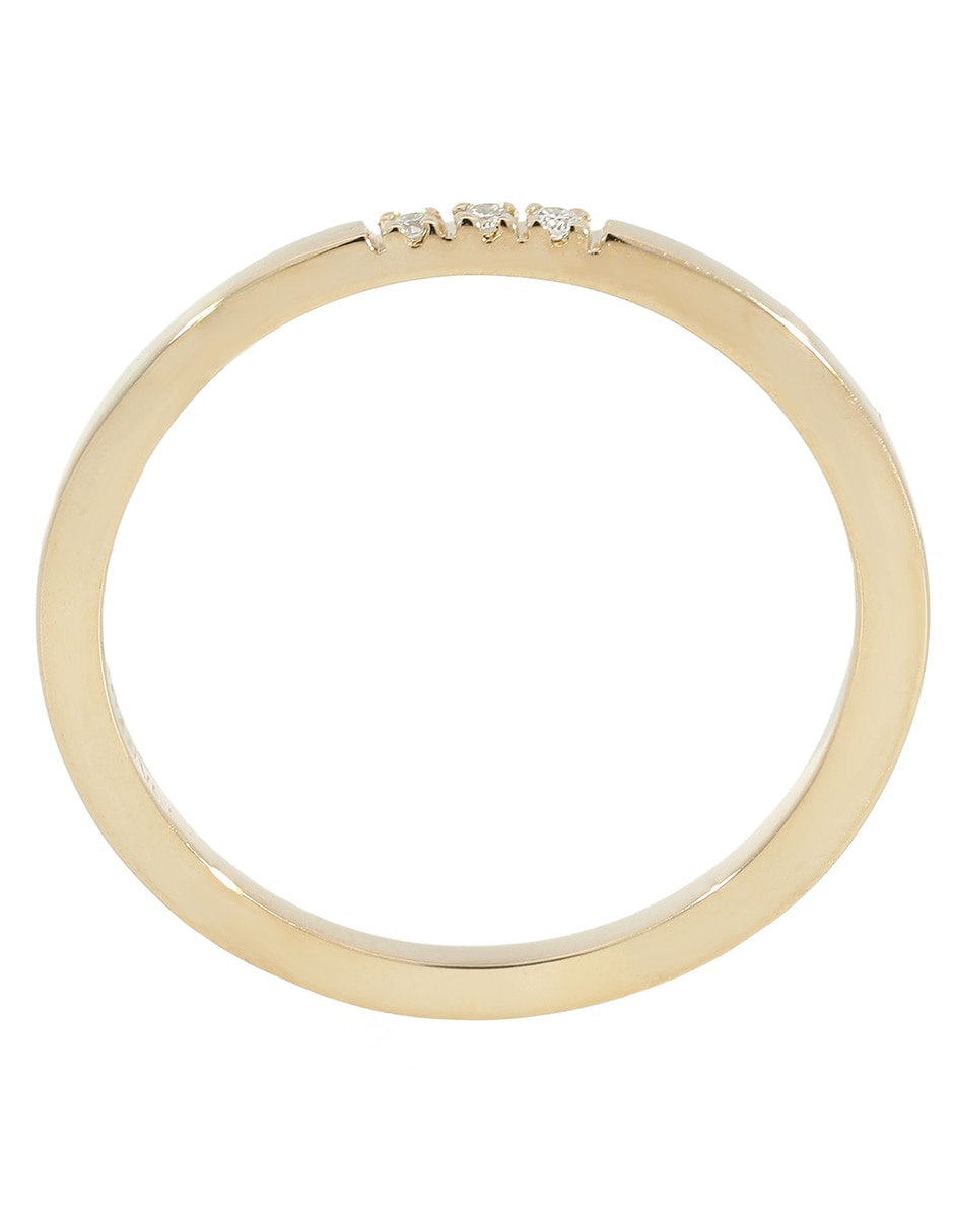 Anillo 14 k de oro diamante brillante 3
