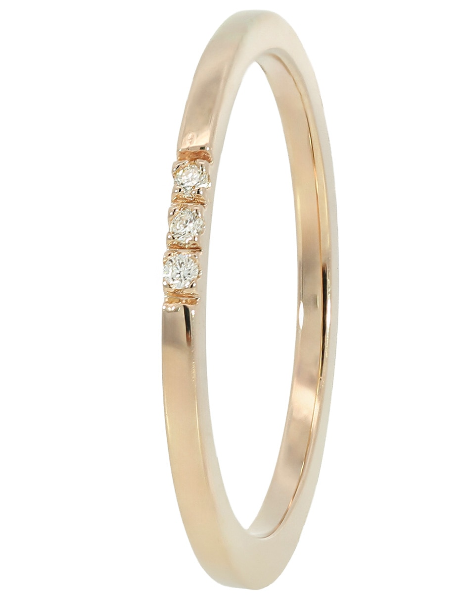 Anillo 14 k de oro diamante brillante 4