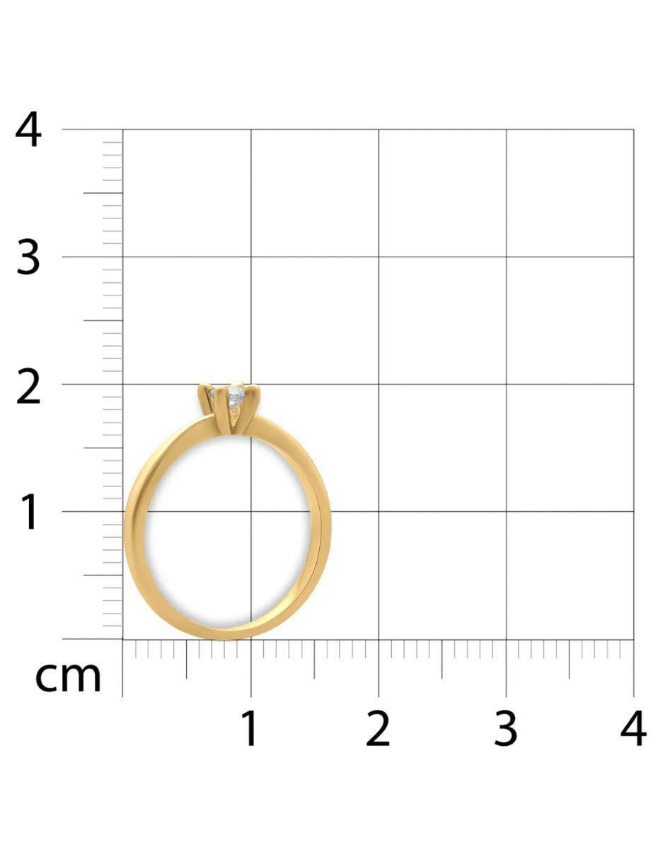 Solitario de oro 14 k Joyerías Bizzarro diamante 5