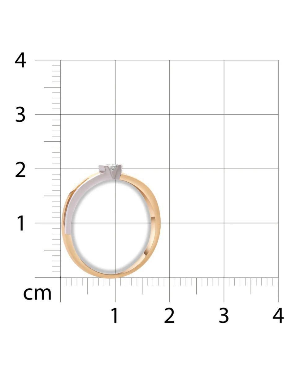 Solitario de oro 14 k diamante 5