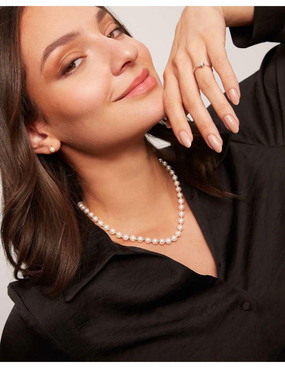 Solitario de oro blanco 14 k diamante