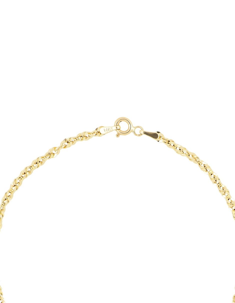 Cadena Dinasti de oro amarillo 14 K