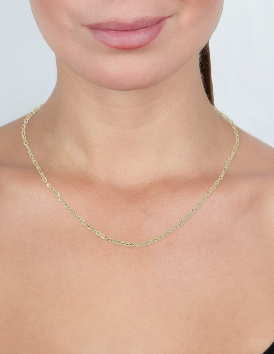 Cadena Dinasti de oro amarillo 14 K