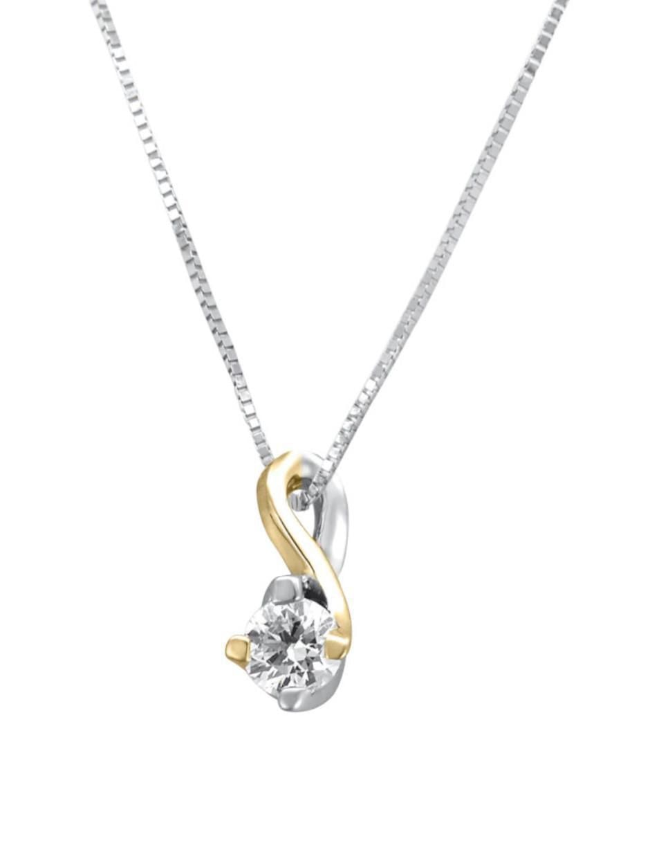 Colgante Y Dije enya de oro 14 K diamante