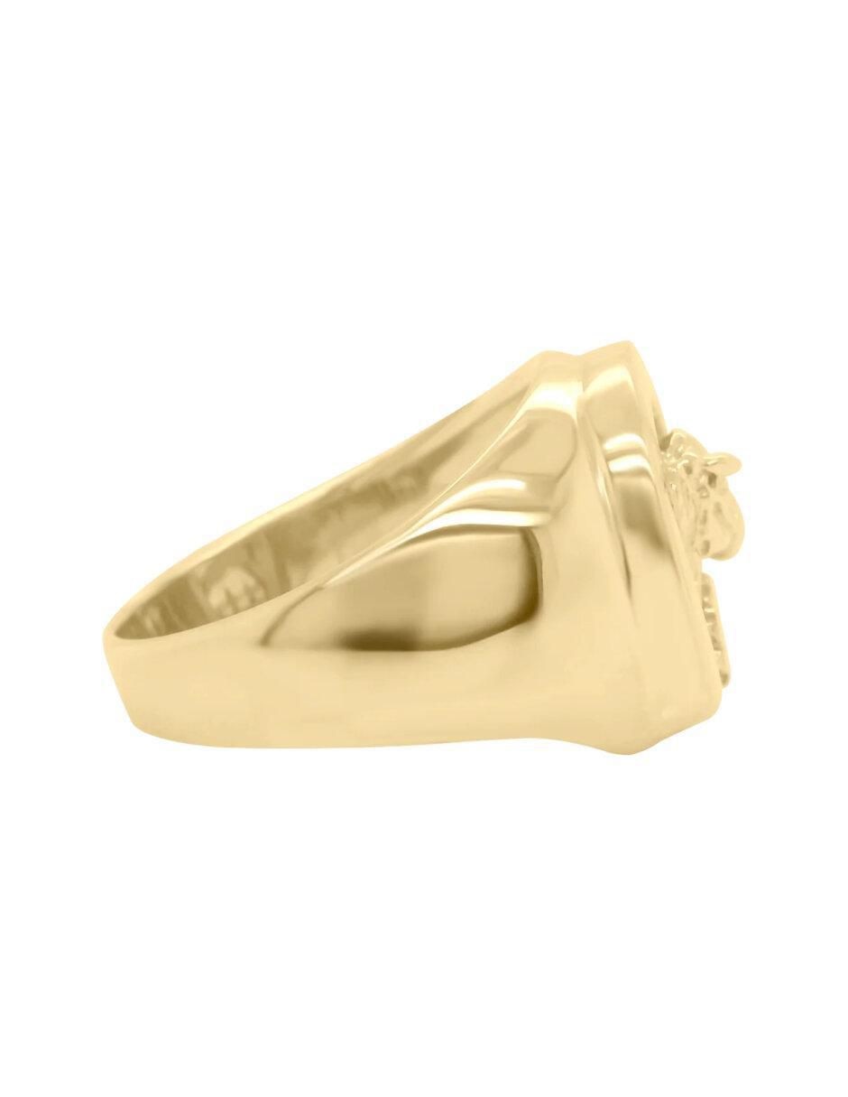 Anillo de caballo Kael 14 k de oro brillante
