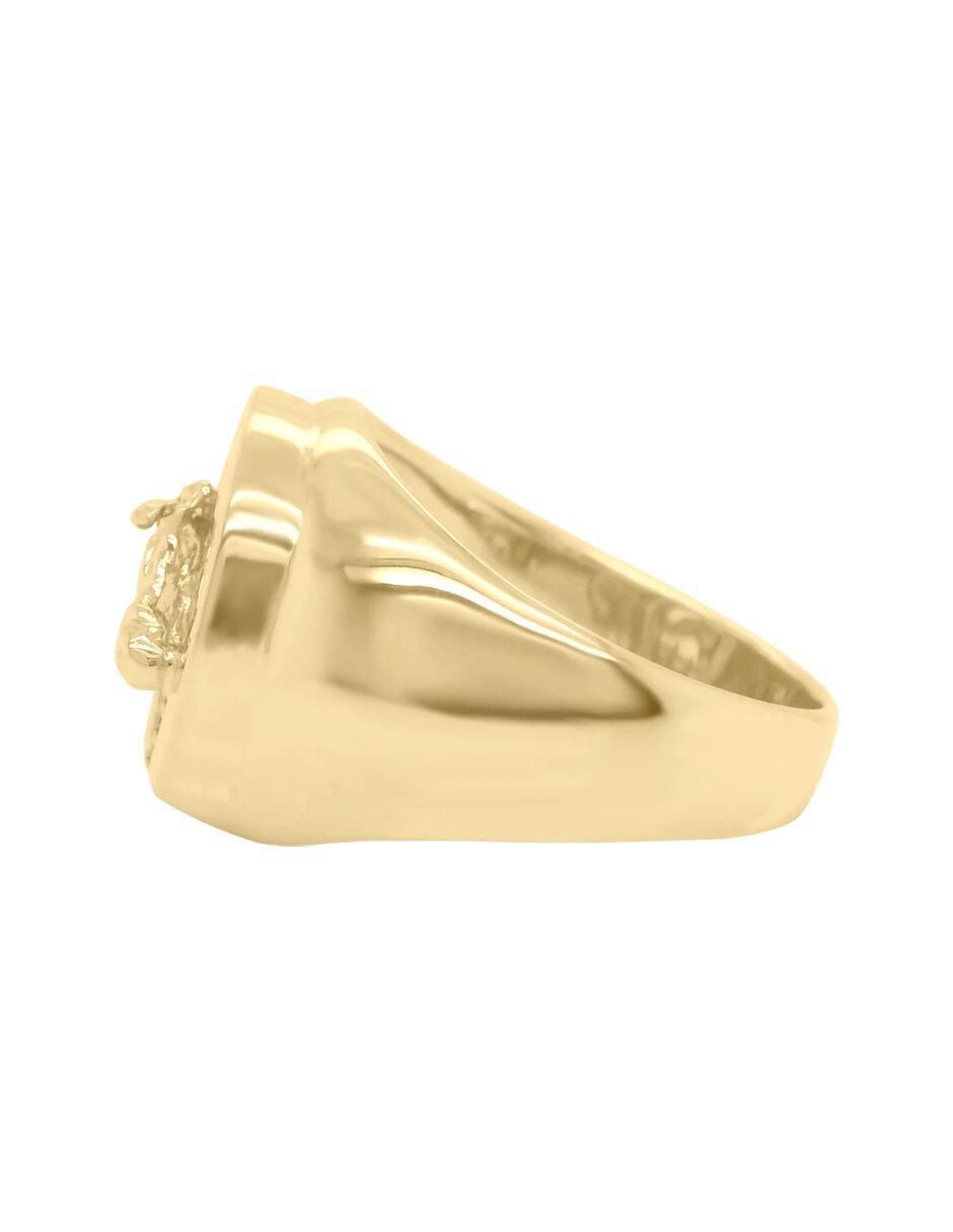 Anillo de caballo Kael 14 k de oro brillante