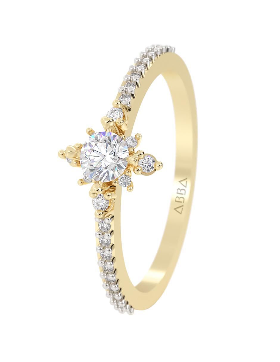 Anillo de compromiso 14 k 6