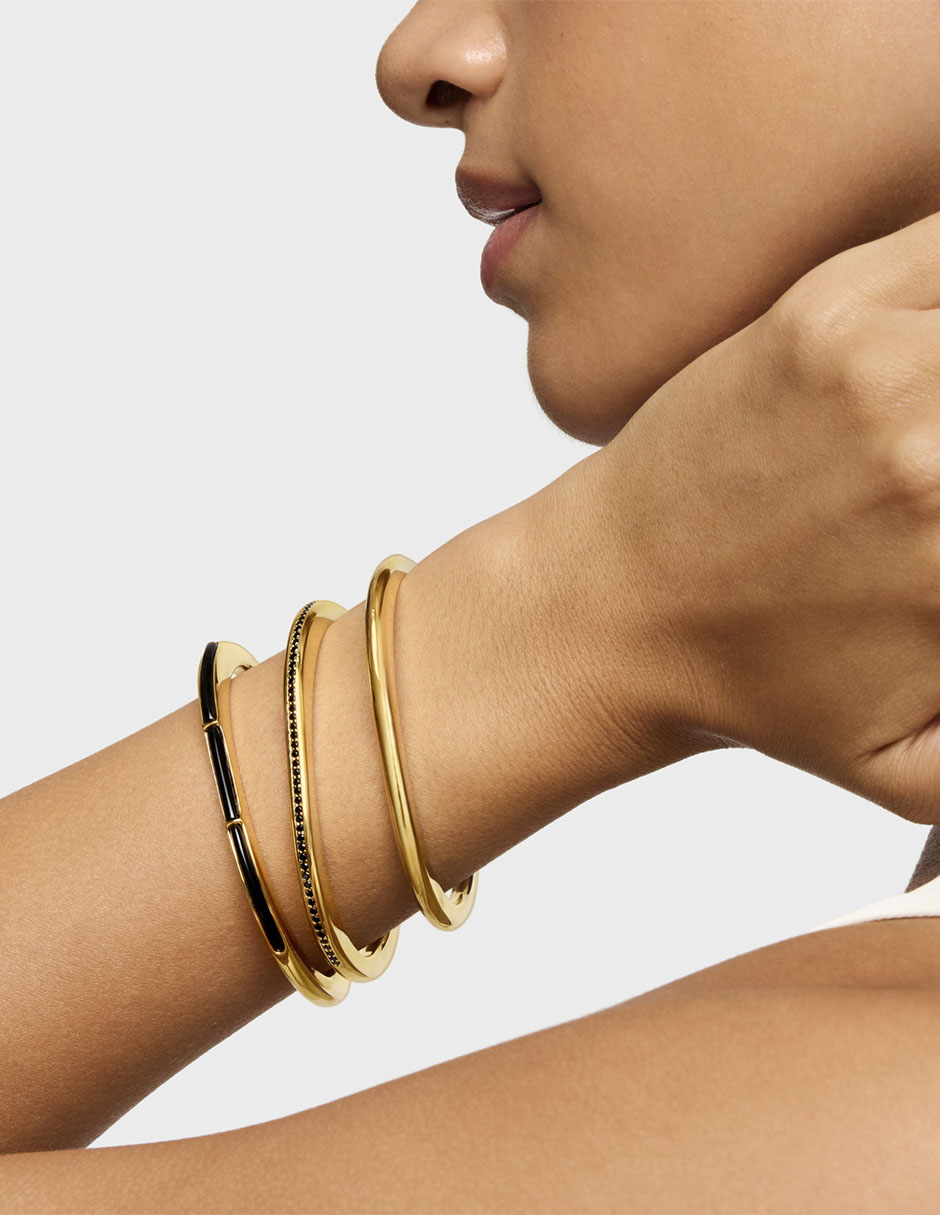 Pulsera de plata P 925 con espinela Tous Line acabado baño de oro 5